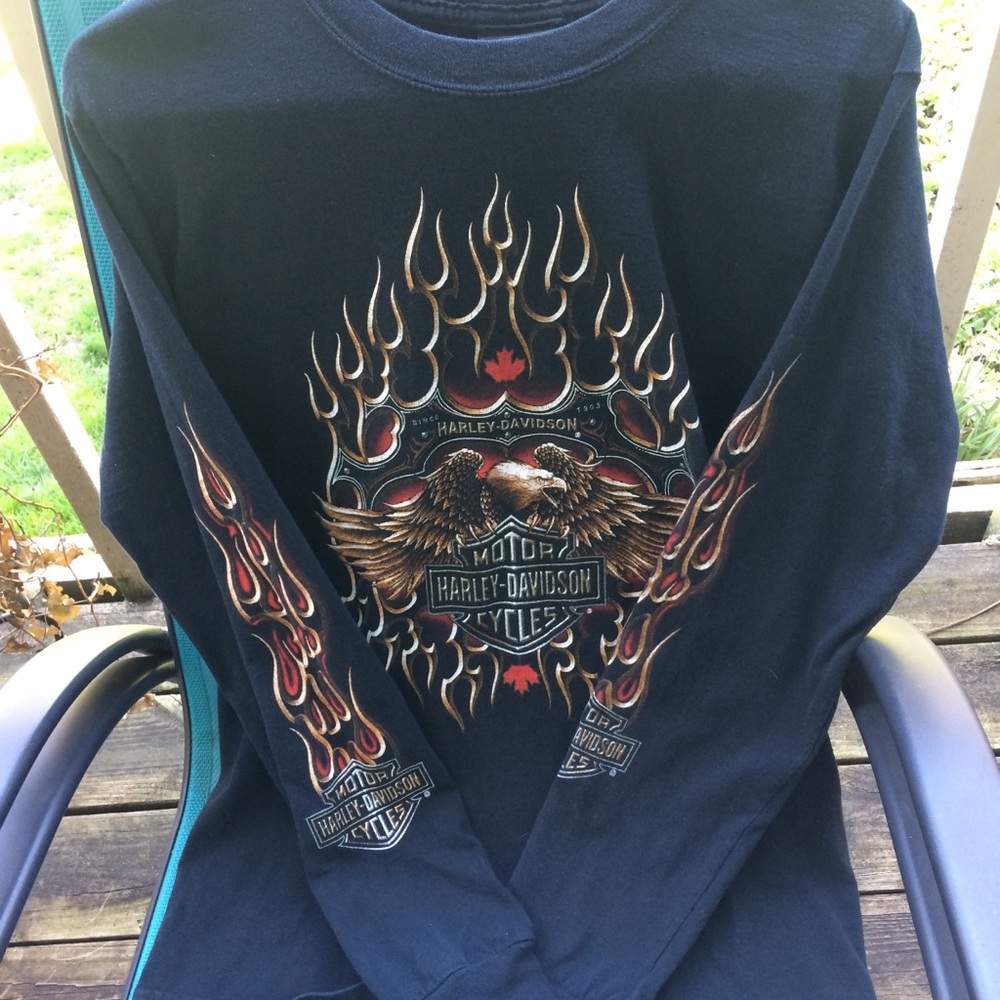 Harley Davidson women’s long sleeve shirt.